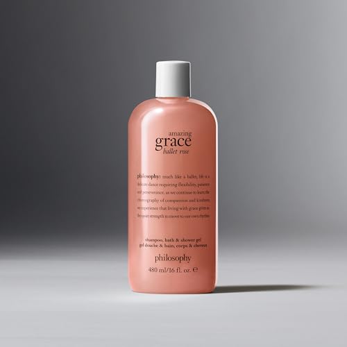 philosophy amazing grace ballet rose shampoo, bath & shower gel, 16 oz