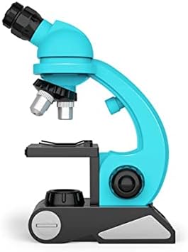 Microscope Kit Kids Microscope, for 8 Up Years Old Kids Students Microscope Lens Adapters (Color : Blue)