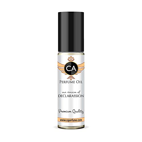 CA Perfume Impression of Declarassion For Men Replica Fragrance Body Oil Dupes Alcohol-Free Essential Aromatherapy Sample Travel Size Concentrated Long Lasting Attar Roll-On 0.3 Fl Oz/10ml