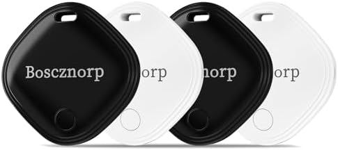 Air Tracker 4 Pack wokr for Apple Find My (iOS Only) Super Lightweight, Item Finder for Keys,Wallet, Luggage, Backpack,Replaceable Battery,Tracker Tags with 4 Keyrings