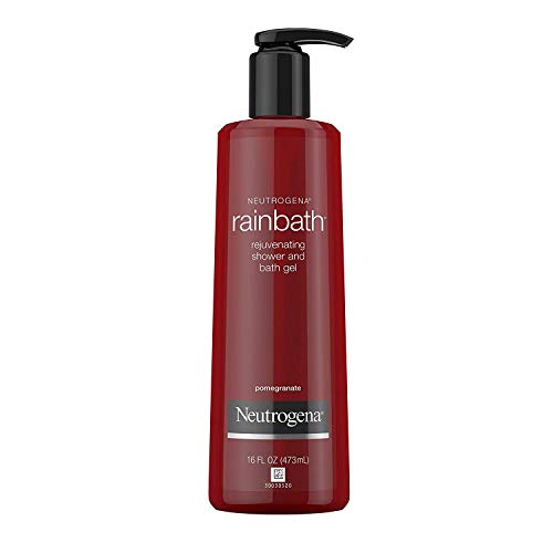 Neutrogena Rainbath Rejuvenating and Cleansing Shower and Bath Gel, Moisturizing Body Wash and Shaving Gel with Clean Rinsing Lather, Pomegranate Scent, 16 fl. oz