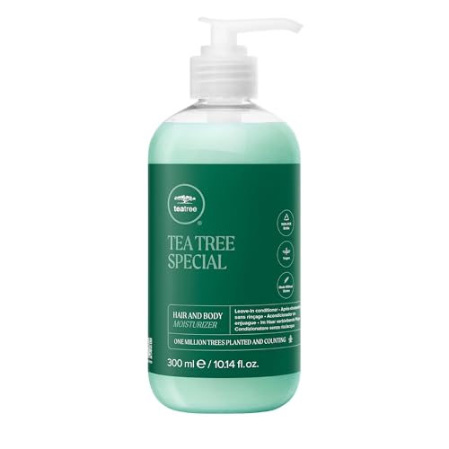 Tea Tree Hair and Body Moisturizer Leave-In Conditioner, Body Lotion, After-Shave Cream, For All Hair + Skin Types