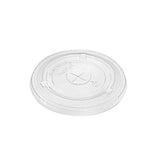 Karat C-KCL1045 PET Flat Lid, Fits 32 oz 104.5mm Diameter PP/Paper Cold Cup (Pack of 600)