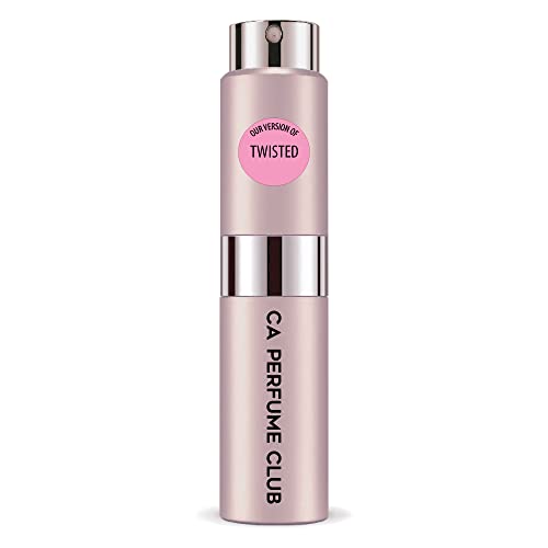 CA Perfume Impression of V Secret Twisted For Women Replica Version Fragrance Dupes Concentrated Long Lasting Eau de Parfum Spray Refillable Atomizer Bottle 0.27 Fl Oz/8ml-X1