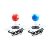 Qenker 2-Player LED Arcade DIY Kit for USB MAME PC Game DIY & Raspberry Pi Retro Controller DIY Including 2X Arcade Joystick, 20x LED Arcade Buttons, 2X Zero Delay USB Encoder (Blue & Red)