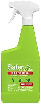 Safer Brand Garden SG5110 Insect Control and Killer Spray – Kills Aphids Beetles, Boxelder Bugs, Caterpillars, Earwigs, Spider Mites, Stink Bugs & More – Natural Oils Gentle on Plants – 24 fl oz