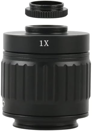 Microscope Accessories Kit 1X 0.35X 0.5X C Mount Adapter Lens Simul Adjustable Camera to Trinocular Stereo Microscope Microscope Slides (Color : 1X)