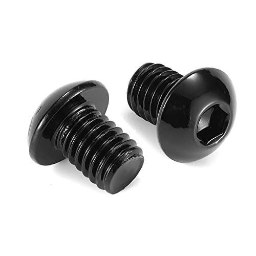 5/16-18 x 1/2" Button Head Socket Cap Bolts Screws, 20Pcs 304 Stainless Steel 18-8, Allen Hex Drive, Black Oxide by SG TZH(with Hex Spanner)