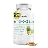 Vitapia Organic Artichoke Leaf Extract 10,000mg for Healthy Digestion, Liver Health & Functions, Antioxidant Support - 10:1 Ratio & 60 Veggie Capsules - Non-GMO, Gluten-Free, Vegan-Friendly