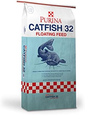 Purina | Catfish 32 | Grower-Finisher Catfish Feed | 50 Pound (50 LB) Bag