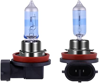 H11 Headlight Bulb H11 Halogen Bulb 5000K Super White Light Long Life Replacement PGJ19-2 12V/55W (H11, 2 Pack)