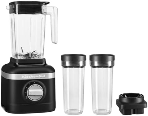 KitchenAid K150 3 Speed Ice Crushing Blender with 2 Personal Blender Jars - KSB1332BM