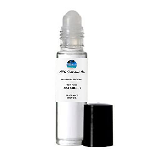LOST CHERRY For Women & Men Type Hypoallergenic Pure Perfume Body Oil Roll On 1/3oz (10ml) CPS Fragrance Co. Impression made with Pure essential Oils + Organic Fractionated Coconut Oil