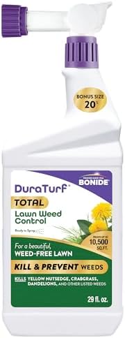 Bonide DuraTurf 29 oz Total Lawn Weed Control Ready-to-Spray, Kills and Prevents Weeds