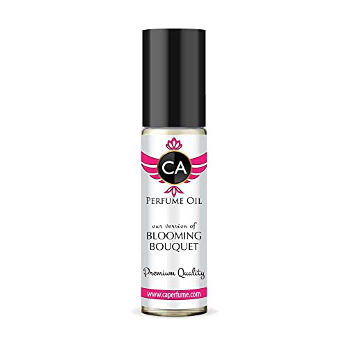 CA Perfume Impression of Christian D. Blooming Bouquet For Women Replica Fragrance Body Oil Dupes Alcohol-Free Essential Aromatherapy Sample Travel Size Long Lasting Attar Roll-On 0.3 Fl Oz/10ml