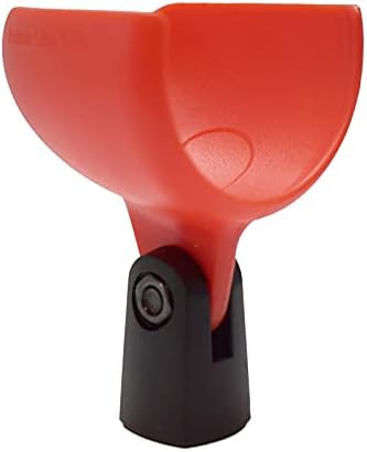 Ammo Clip 520 Bullet Mic Holder Compatible With Shure 520DX Green Bullet, Superlux D112/C and Other Similar Harmonica Microphones (Chilly Red)