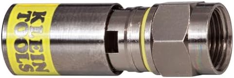 Klein Tools VDV812-612 Universal Compression F Connectors RG6/6Q Coax, Universal Sleeve Technology, Professional Grade, 50-Pack