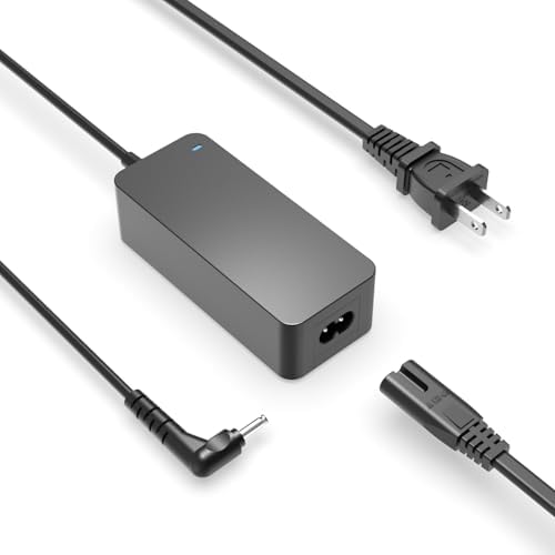 Nicpower Round Tip Fast Charger Fit for LG Gram Laptop - Lightweight Design, Charging Indicator, UL Listed Power Cord, 65W/48W/45W/40W