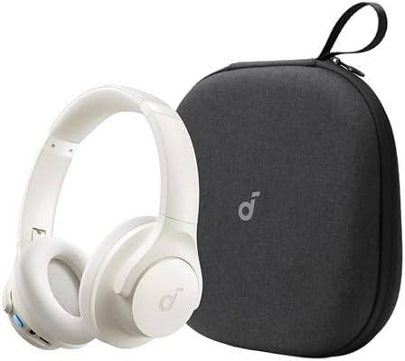 Soundcore Q11i Wireless Over-Ear Bluetooth Headphones by Anker, with Headphones Case, Deep Bass, 60H Playtime, Hi-Res Audio, Detachable Ear Cushions, Multipoint Connection