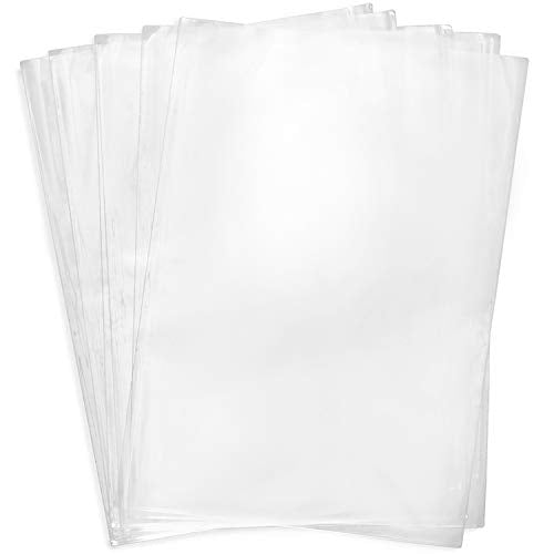 Shrink Wrap Bags,100 Pcs 9x14 Inches Clear PVC Heat Shrink Wrap for Packagaing Soap,Bath Bombs,Candles, Jars and Homemade DIY Projects