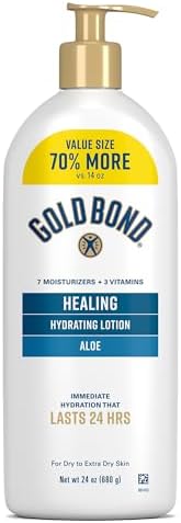 Gold Bond Healing Hydrating Lotion with Aloe Moisturizes, Heals & Smooths Dry Skin, Delivers Immediate 24-Hour Hydration, Value Size, 24 oz.