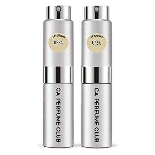 CA Perfume Impression of T Terenzi Ursa For Women & Men Replica Version Fragrance Dupes Concentrated Long Lasting Eau de Parfum Spray Refillable Atomizer Bottle 0.27 Fl Oz-X2