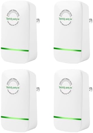 Stopwatt Energy Saving Device, Electricity Saving Box, Power Saving Device, Electricity Saving Device Save Electricity, US Plug 90V-250V 30KW White 4Pack