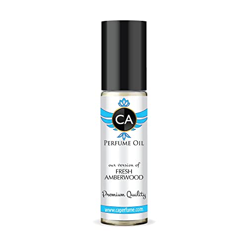 CA Perfume Club Impression of Emra Fresh Amberwood For Women & Men Replica Body Oil Dupes Concentrated Fragrance Clone Alcohol-Free Grand Quality Sample Size Type For Parfums Cologne 0.3 Fl Oz/10ml