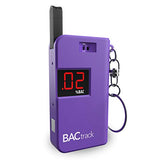 BACtrack Keychain Breathalyzer (Purple) | Ultra-Portable Pocket Keyring Alcohol Tester for Personal Use