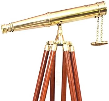 62'' Floor Standing Admirals Solid Brass Binoculars, (62 Inches, Color : Gold Brass) Binoculars for Adults, Nautical Home Decor, SW0004