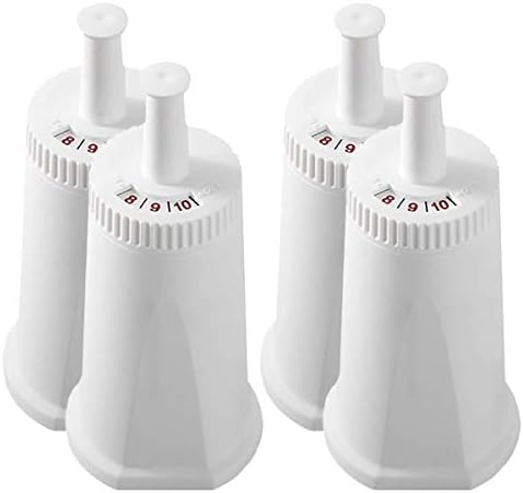4 Pack Replacement Water Filter Compatible with Breville Sage Claro Swiss For Oracle Barista Bambino Espresso Coffee Machine Part #BES008WHT0NUC1