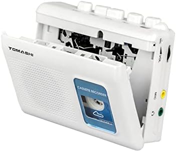 Portable Cassette Player Tape Recorder Walkman with Built-in Speaker,Microphone,Headphone Jack-, 4.57 x 3.54 x 1.38inch