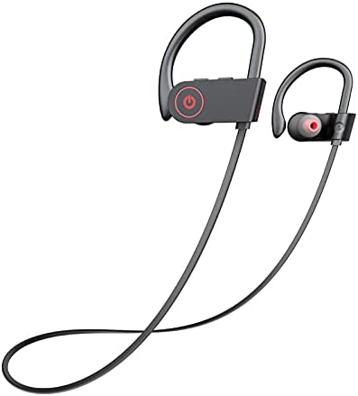 Boean Wireless Sport Headphones with IPX7 Waterproof Bluetooth V5.3, HD Bass+ Sound, 15H Playtime, Sound Isolation
