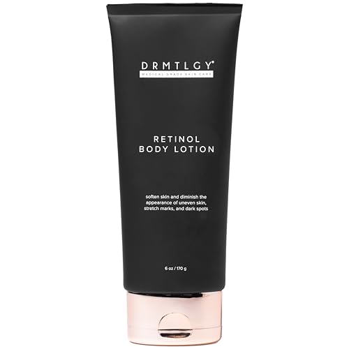 DRMTLGY Retinol Body Lotion for Women & Men - Hydrating & Firming Body Lotion - For Stretch Marks, Uneven Skin Tone & Dark Spots