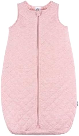 Gerber Baby Unisex Quilted Wearable Blanket, Pink Heather, 0-6 Months