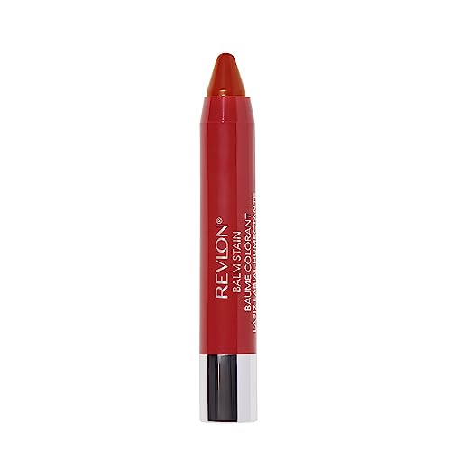 Revlon Lip Balm, Tinted Lip Stain, Face Makeup with Lasting Hydration, Infused with Shea Butter, Mango & Coconut Butter, Shimmer Finish, 045 Romantic, 0.01 Oz