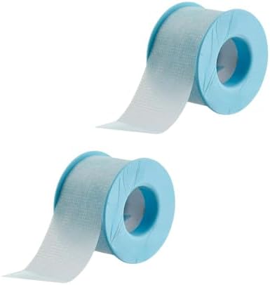 Silicone Surgical Tape 1" x 5yd (2 Rolls) | Micropore, Medical Tape for Skin,Dressings,Face,Wound Care| First Aid Bandage Tape for Sensitive Skin