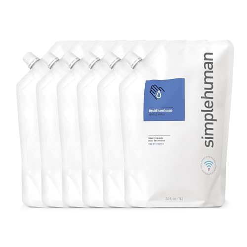 Humankind Spring Water simplehuman Spring Water Moisturizing Liquid Hand Soap Refill Pouch, 3