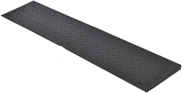 0.8" Rise Rubber Threshold Ramp for Doorways,Non-Slip Surface for Wheelchair Scooter Stroller,1500 LBS Capacity,Cuttable and Adjustable Size