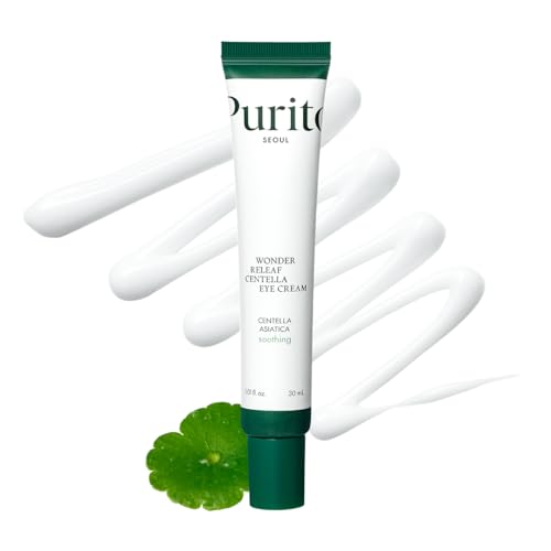 PURITO Centella Eye Cream, Korean Centella, for Sensitive Skin, Soothing, Facial Eye Cream for face, Dark Circles, Wrinkles, Puffiness, K-Beauty, Vegan & Cruelty-Free, 30ml 1fl.oz