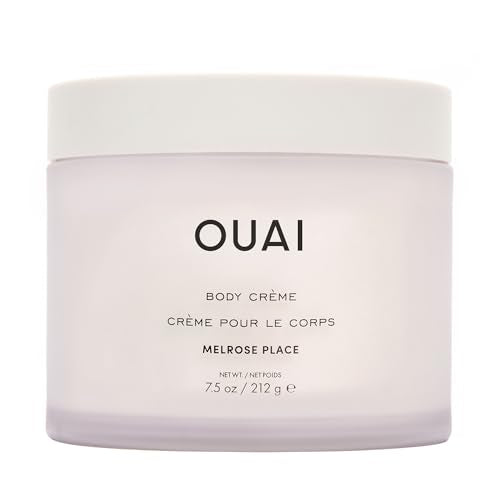 OUAI Body Cream, Melrose Place - Hydrating Whipped Body Cream with Cupuaçu Butter, Coconut Oil and Squalane - Softens Skin and Delivers Healthy-Looking Glow - Sulfate Free Skin Care (7.5 Oz)