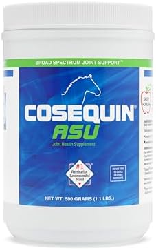Nutramax Cosequin ASU Joint Health Supplement for Horses - Powder with Glucosamine, Chondroitin, ASU, and MSM, 500 Grams