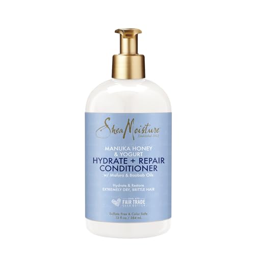 SheaMoisture Hydrate & Repair Conditioner for Damaged Hair Manuka Honey & Yogurt Shea Butter 13 oz