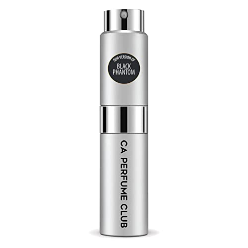CA Perfume Club Impression of By Kln Black Phantom For Women & Men Replica Version Fragrance Dupes Concentrated Long Lasting Eau de Parfum Spray Refillable Atomizer Bottle 0.27 Fl Oz-X1