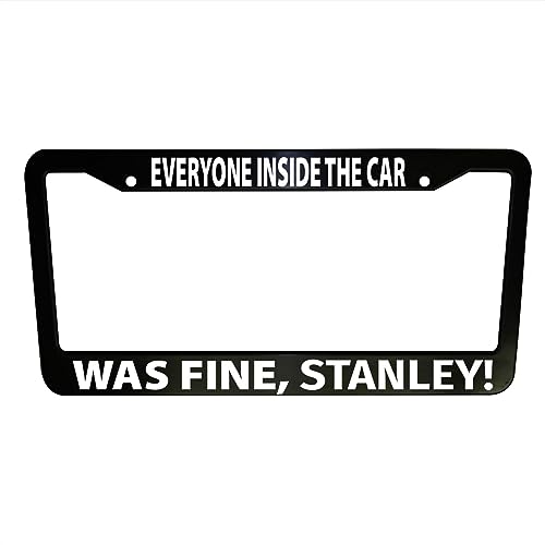 1pc - The Office Funny Black Plastic or Aluminum License Plate Frame Truck Car Van Décor Car Accessories Meme Gifts Auto Parts (Chrome Graphics, Plastic Frame)