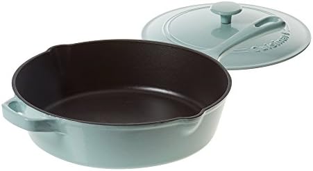 Cuisinart 12" Chicken Fryer Cast Iron, Light Blue