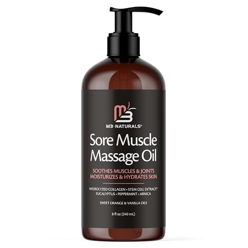 Arnica Sore Muscle Massage Oil – Anti-Cellulite & Skin Tightening with Collagen Stem Cells & Menthol. Perfect for Stocking Stuffers & Christmas Gifts – Full Body Relief & Skin Care for Men & Women.