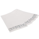 Vplus 400 Pack Paper Napkins Guest Towels Disposable Premium Quality 3-ply Dinner Napkins Disposable Soft, Absorbent, Party Napkins Wedding Napkins for Kitchen, Parties, Dinners or Events(Silver)