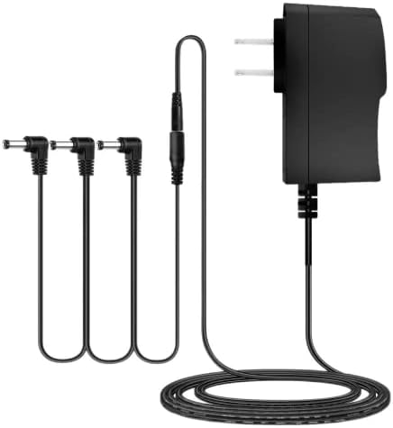 for Boss PSA Adapter 9V DC Guitar Pedal Power Supply 1A Power Cord for BOSS Effects Pedal,One Spot (1 Spot),Casio Keyboard,Roland,Distortion,PSA-120S,Center Negative with 3 Way Daisy Chain Cables