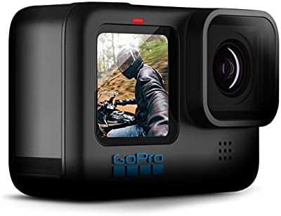 GoPro HERO10 Black - Waterproof Action Camera with Front LCD and Touch Rear Screens, 5.3K60 Ultra HD Video, 23MP Photos, 1080p Live Streaming, Webcam, Stabilization (Renewed)